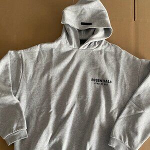 Essentials Fear of god FW24 Light Grey Hoodie